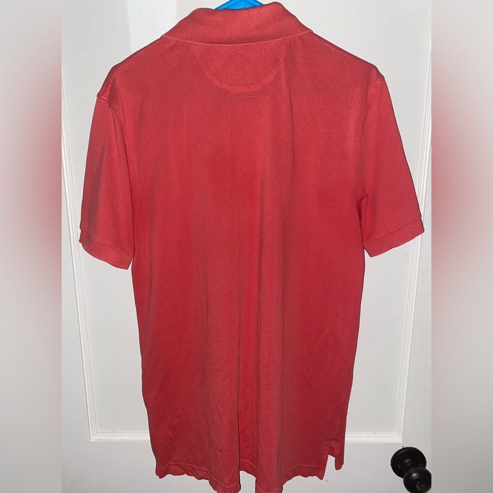 Brooks Brothers, large slim, fit, salmon polo shirt